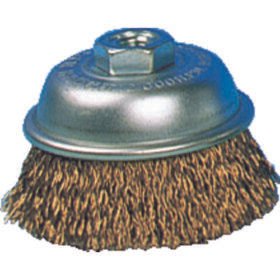 TRUSCO Electric Tool Cup Brush Φ75 Brass Plating Wire Diameter 0.27 GCB-75