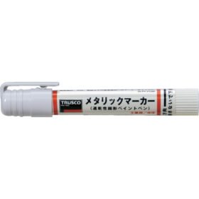 TRUSCO Industrial Metallic Marker Medium White MUL-M