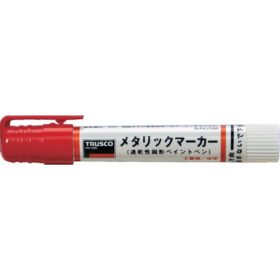TRUSCO Industrial Metallic Marker Medium Red MUL-M