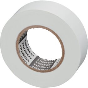 TRUSCO Deleaded Vinyl Tape 19Mm X 10M 10 Rolls White GJ-2110