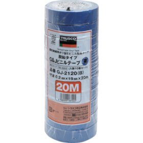 TRUSCO Deleaded Vinyl Tape 19Mm X 20M 10 Rolls Blue GJ-2120