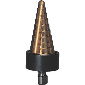 TRUSCO Step Drill Two-Blade Titanium Coating 6-24Mm Number Of Steps 10 NMS-24G