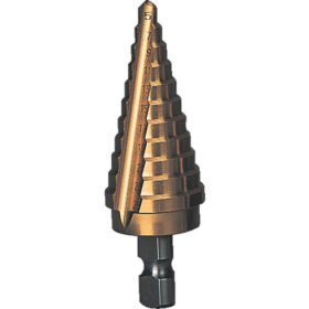 TRUSCO Step Drill Two-Blade Titanium Coating 5-25Mm Stages 11 NMS-25G