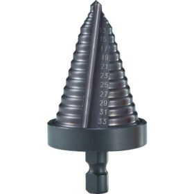 TRUSCO Step Drill Two-Blade Black Dyeing Surface Treatment 5-35Mm Number Of Steps 13 NMS-35