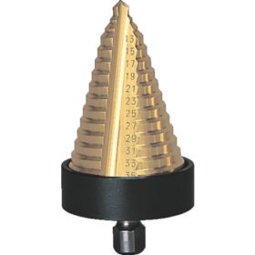 TRUSCO Step Drill Two-Blade Titanium Coating 5-35Mm Stages 13 NMS-35G