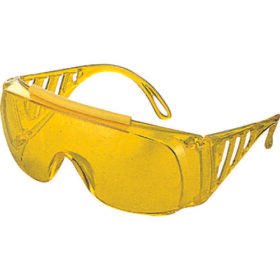 TRUSCO Safety Glass With Single Lens Sides Yellow GS-33