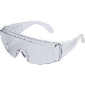 TRUSCO Single-Lens Safety Glass With Top Eaves Side Transparent GS-180N