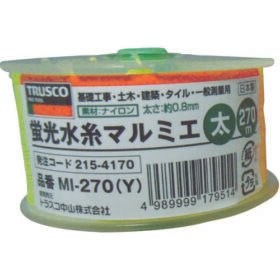 TRUSCO Fluorescent Water Thread Marmier Thick 270M MI-270-Y
