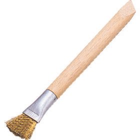 TRUSCO Brush Type Brush Wood Handle Brass Wire Diameter 0.14Mm FB-M