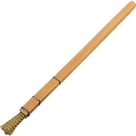 TRUSCO Brush Type Brush Bamboo Handle Brass Wire Diameter 0.18Mm FB-3