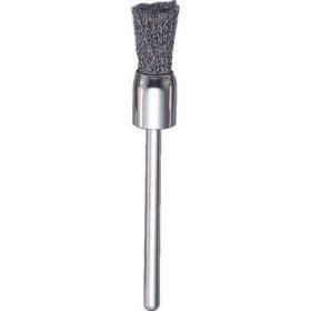 TRUSCO End Type Brush Hard Steel Wire Wire 0.1X Cylinder Diameter Φ8X Axis Φ3 83E-2