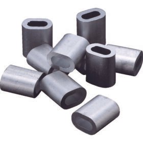 TRUSCO Aluminum Sleeve Suitable Wire Diameter 4.0Mm 10Pcs AS-4