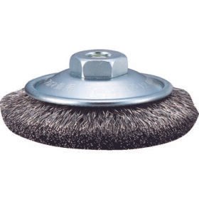 TRUSCO Bevel Brush For Power Tools Φ85 Sus304 Wire Diameter 0.30 GBB-85S