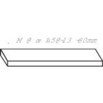 TRUSCO Stone Brush Toppei (50 Pieces) SK-60