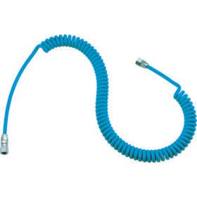 TRUSCO Air Coil Hose Urethane Coil Hose Slim Wrapped Straight Type 3.4M CHA-700