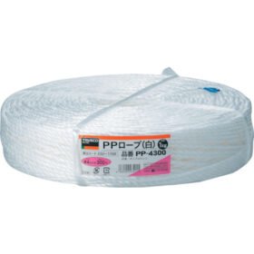 TRUSCO Pp Rope Width 4Mm X Length 300M White PP-4300