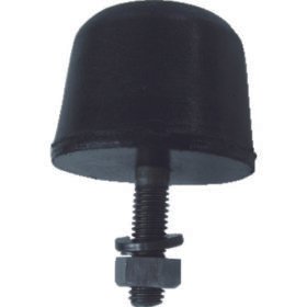 TRUSCO Rubber Stopper Outer Diameter 25Mm Height 25Mm Bolt Diameter 6 EH-25