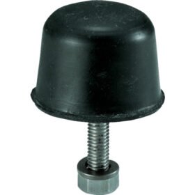 TRUSCO Rubber Stopper Outer Diameter 45Mm Height 36Mm Bolt Diameter 8 EH-45