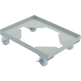 TRUSCO Box Cart Inner Dimensions 580X400 Nylon Car 2 X With Free Stopper B-4BS