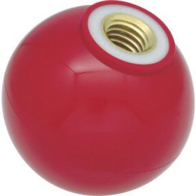 TRUSCO Resin Grip Ball With Core Metal Red Φ20 X M5Mm P-TPC20-5R