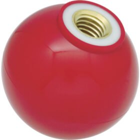 TRUSCO Resin Grip Ball With Core Metal Red Φ32 X M10Mm P-TPC32-10R