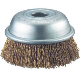 TRUSCO Air Tool Cup Brush Φ75 Brass Plating Wire Diameter 0.27 GCB-75AC